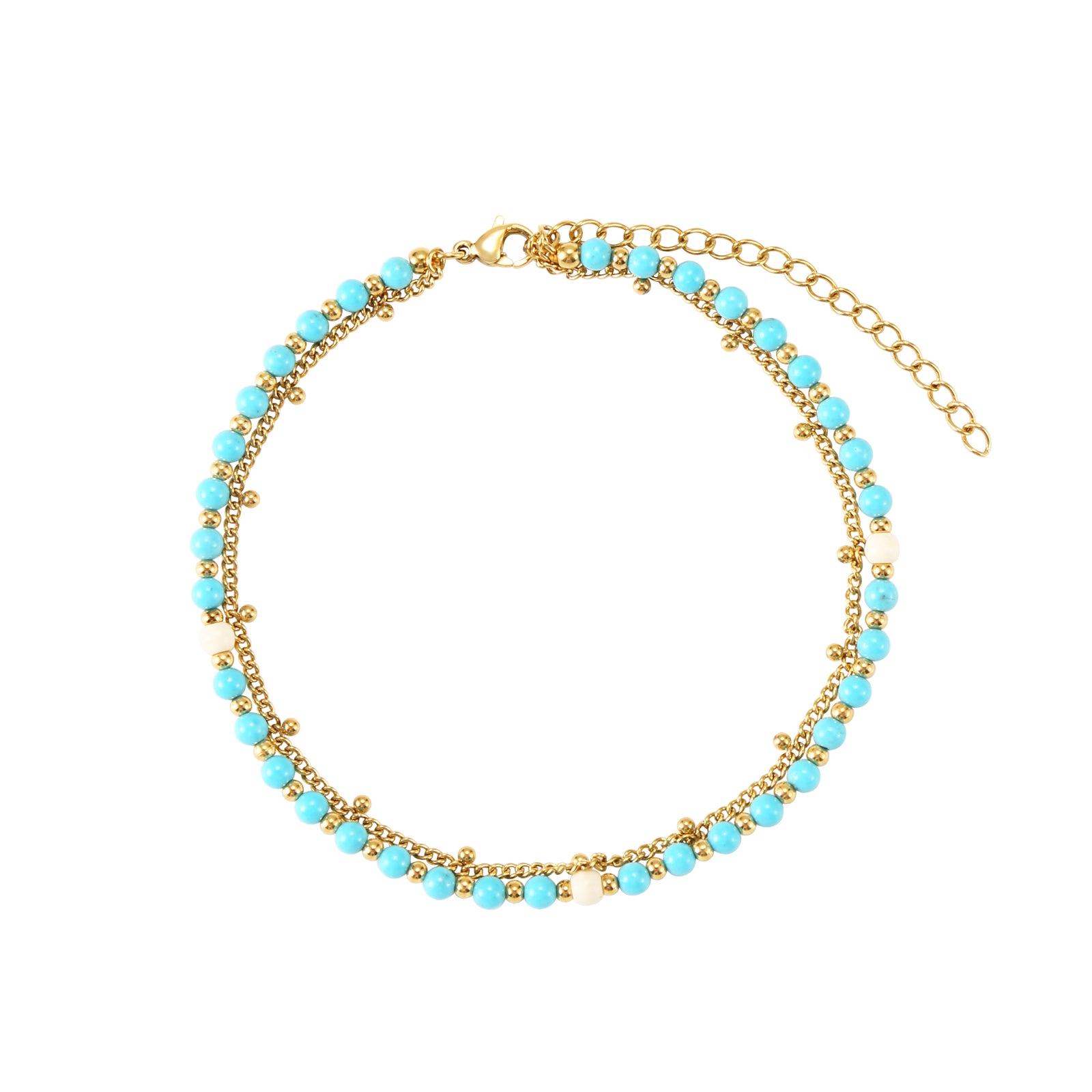 WAVES STEEL ANKLE BRACELET