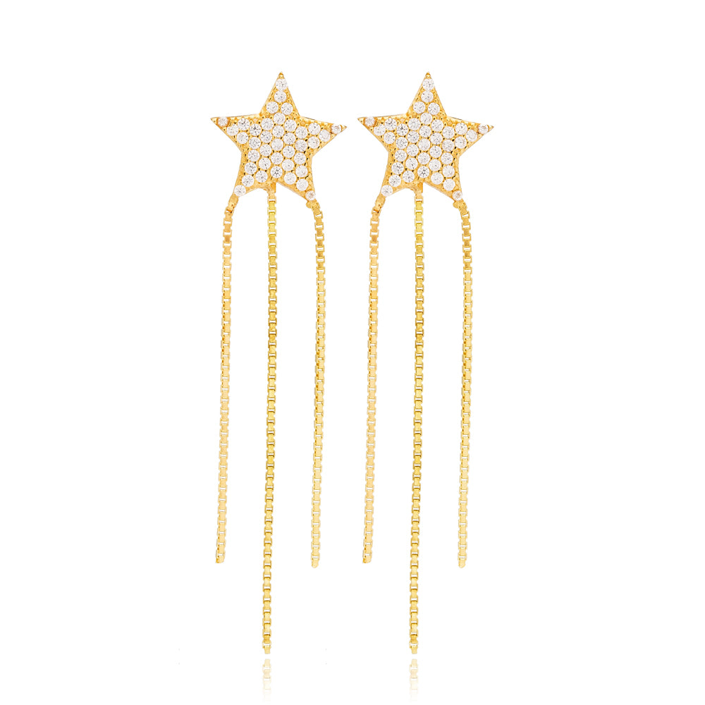 Gold Starburst Earrings