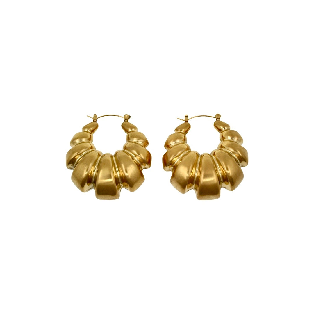PENDIENTES PARÍS ACERO ORO