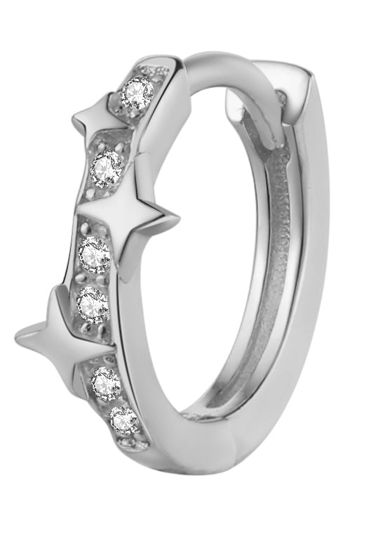PENDIENTE SHOOTING STAR PLATA