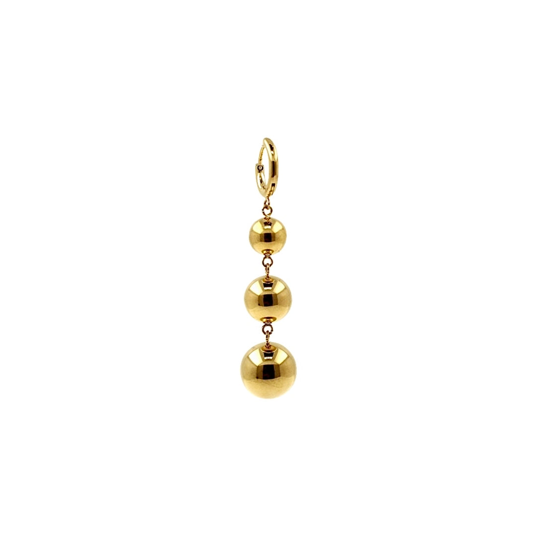 PENDIENTE PENDULAR ACERO ORO