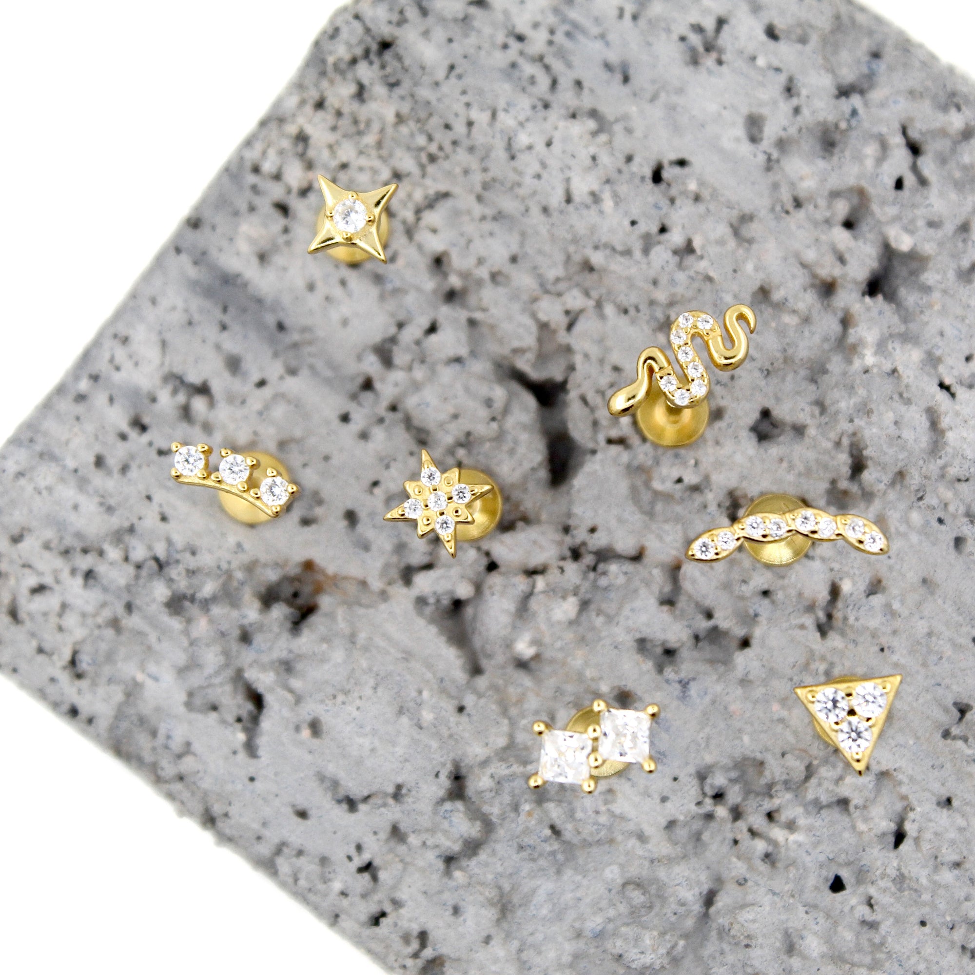 PIERCING DESTELLO ORO