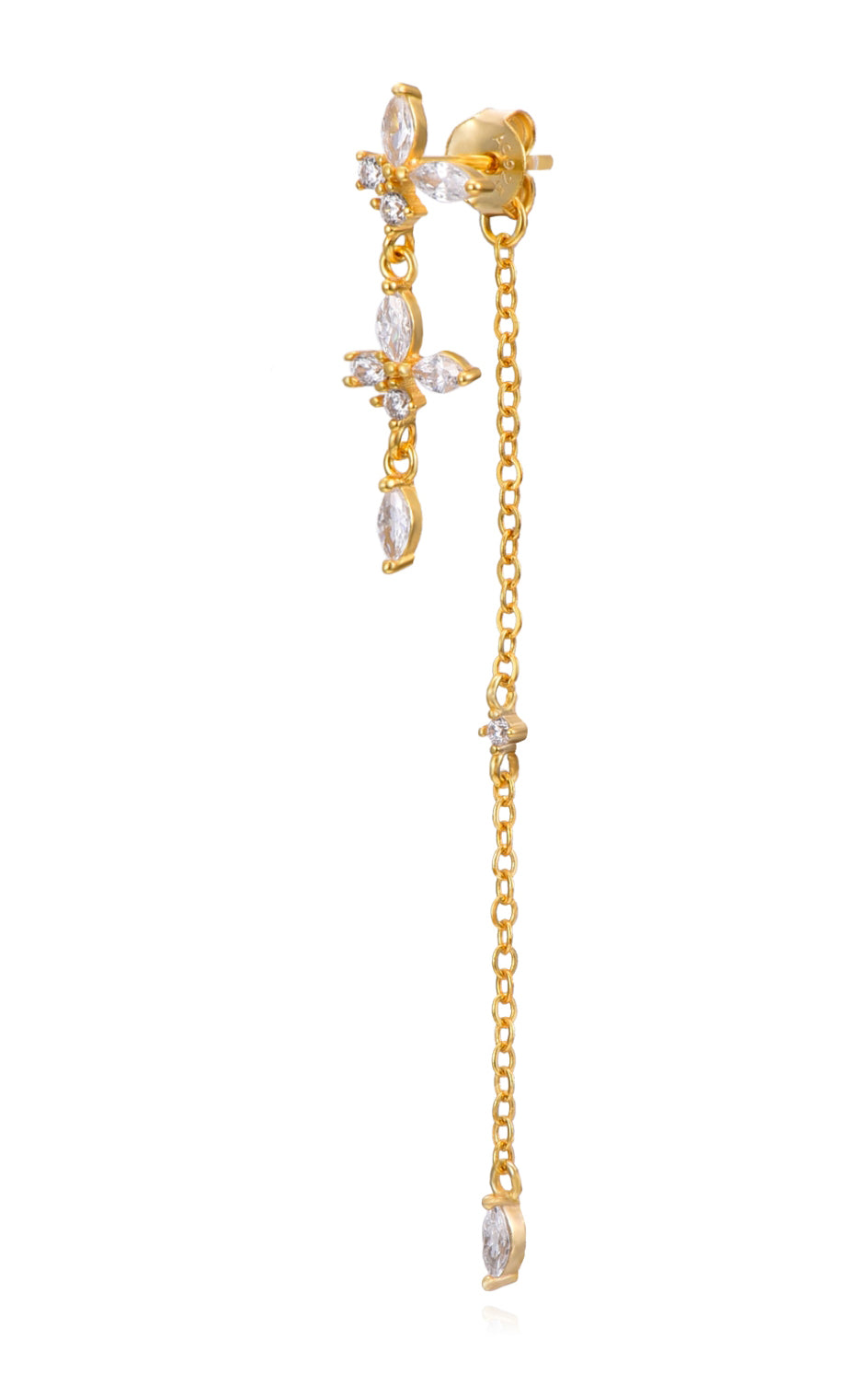 PENDIENTE BUTTERFLY ORO