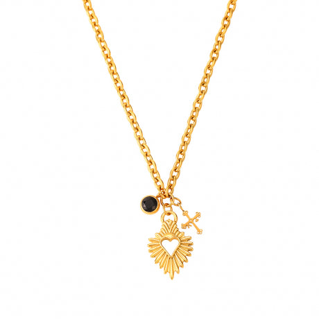COLLAR 'DIVINITY' ACERO ORO