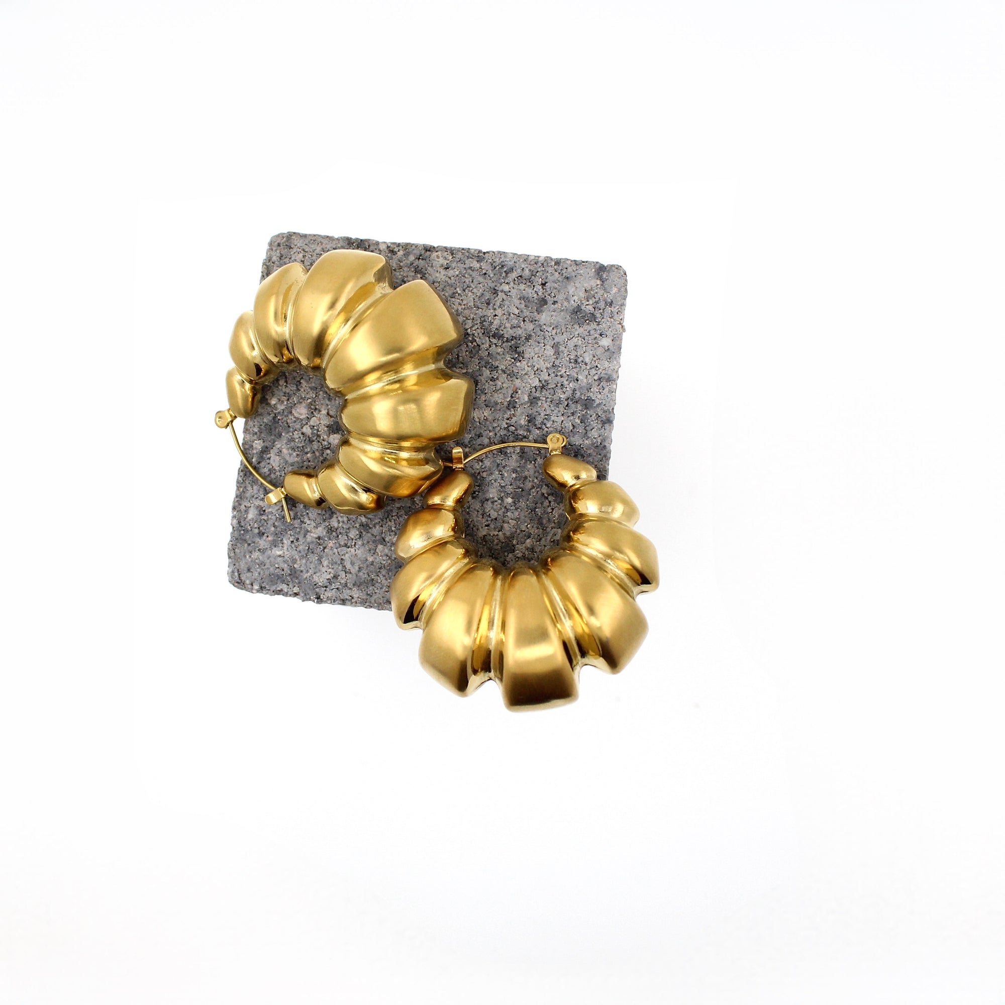 PENDIENTES PARÍS ACERO ORO