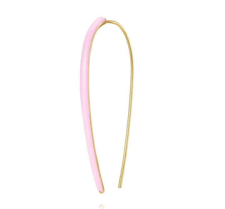 PENDIENTE HORN ORO ROSA