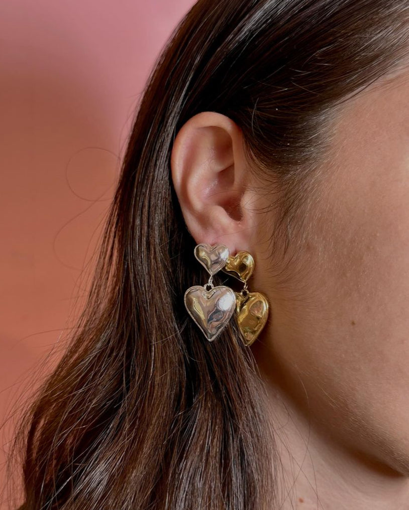 Pendientes Valentine Acero Plata