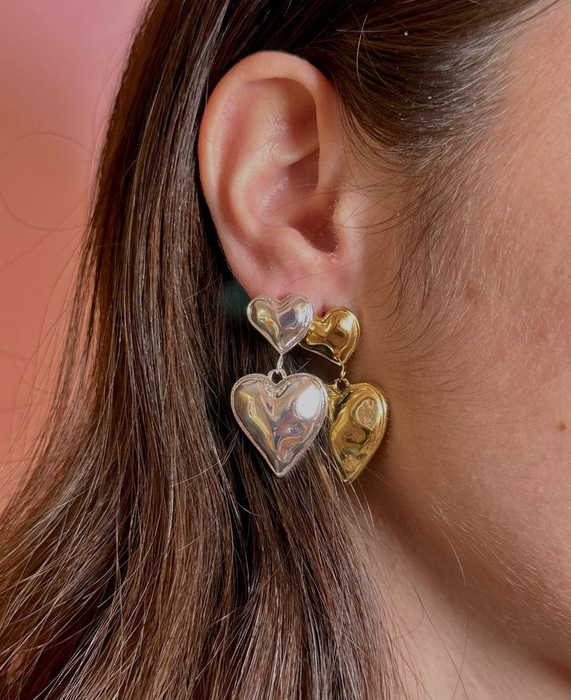 Pendientes Valentine Acero Oro