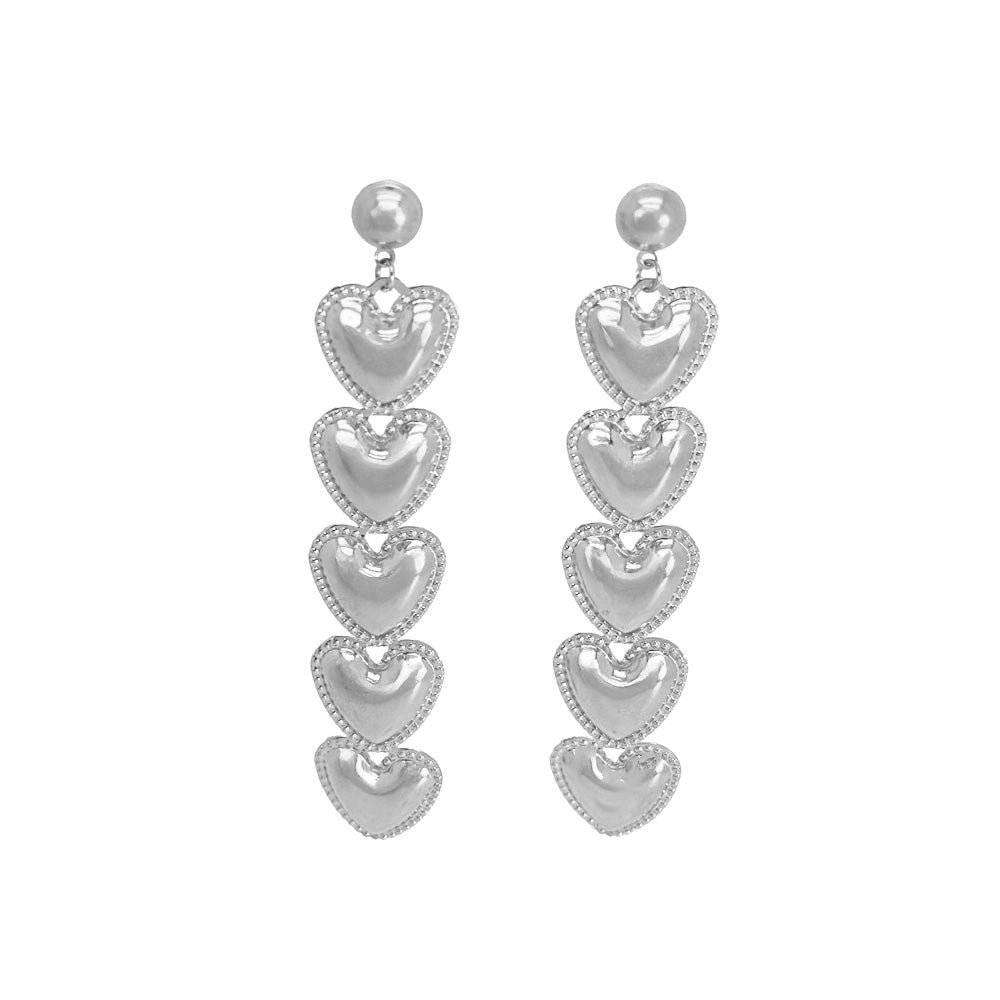 Pendientes Love Chain Plata
