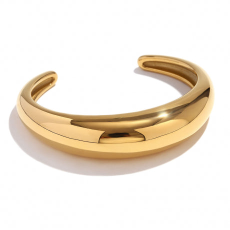 PULSERA LUNA ACERO ORO