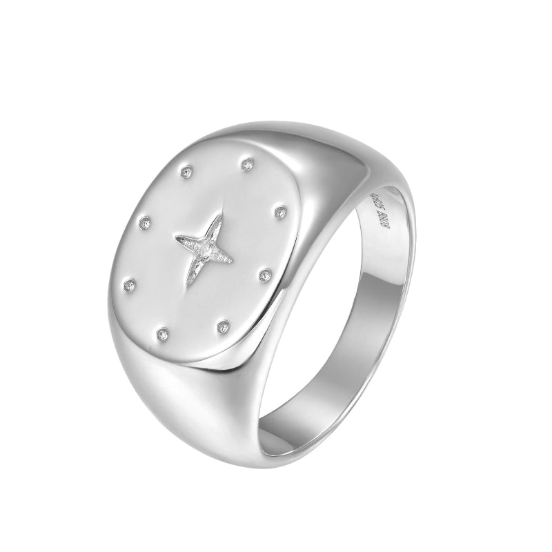 ANILLO SELLO SHOW TIME PLATA