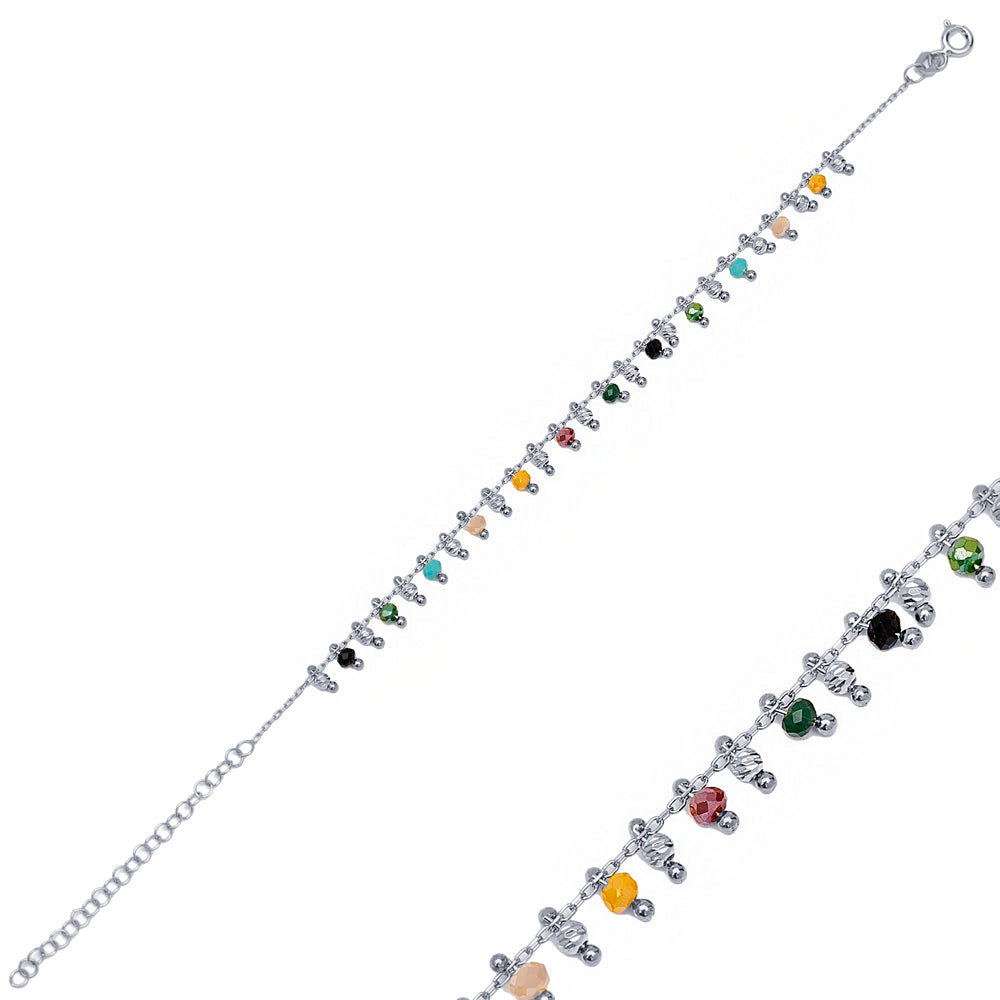 BRAZALETE COLORS PLATA