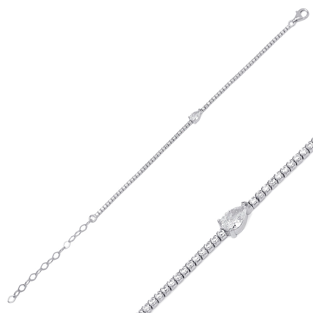 BRAZALETE TENNIS PLATA
