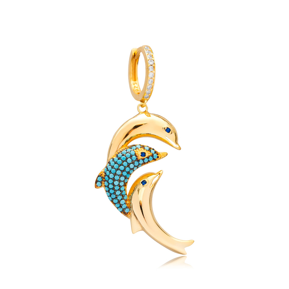 PENDIENTE FLIPPERS ORO