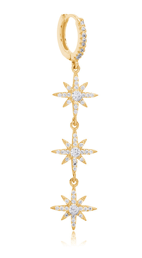 PENDIENTE NIGHT STAR ORO