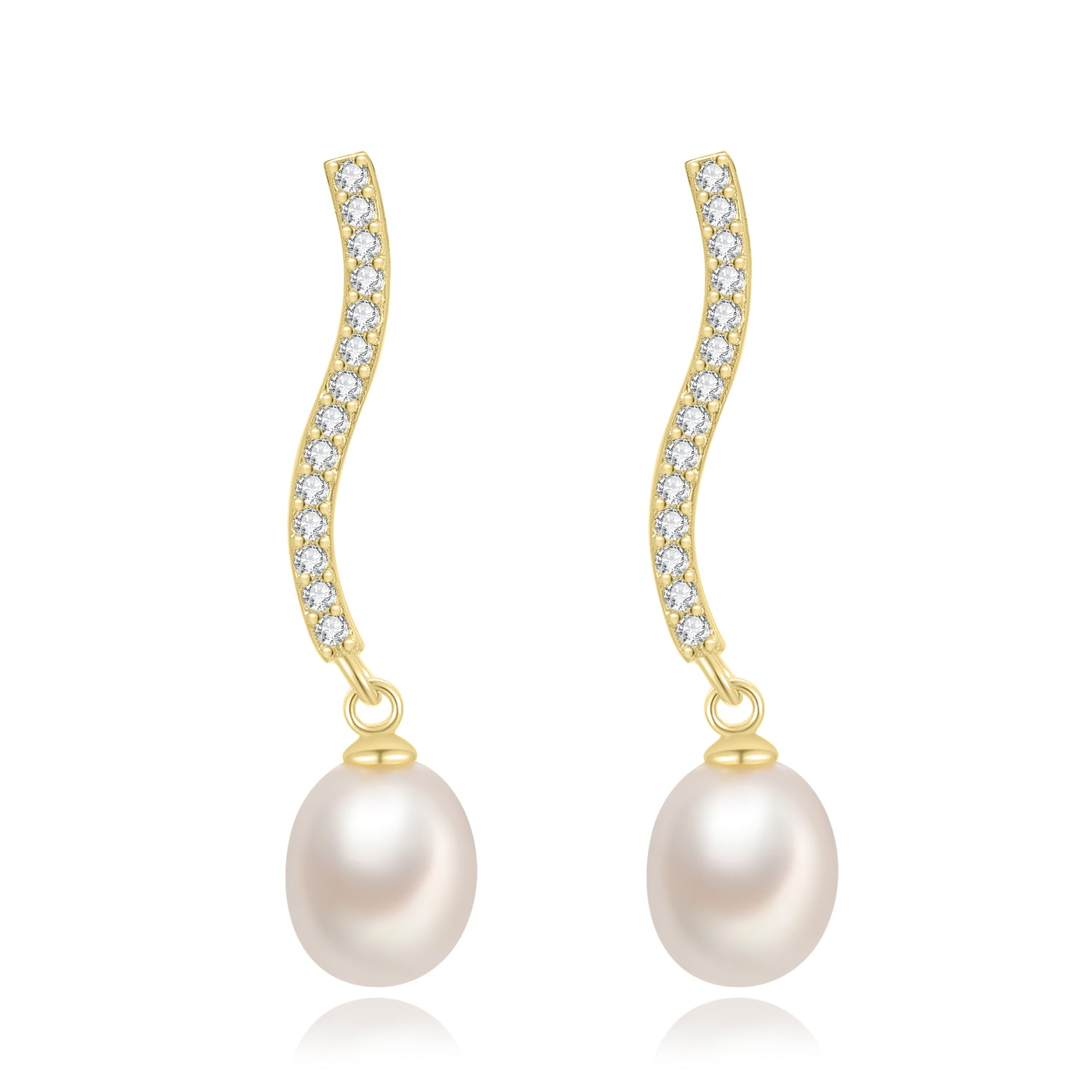 PENDIENTES PERLAS MELLIZAS ORO