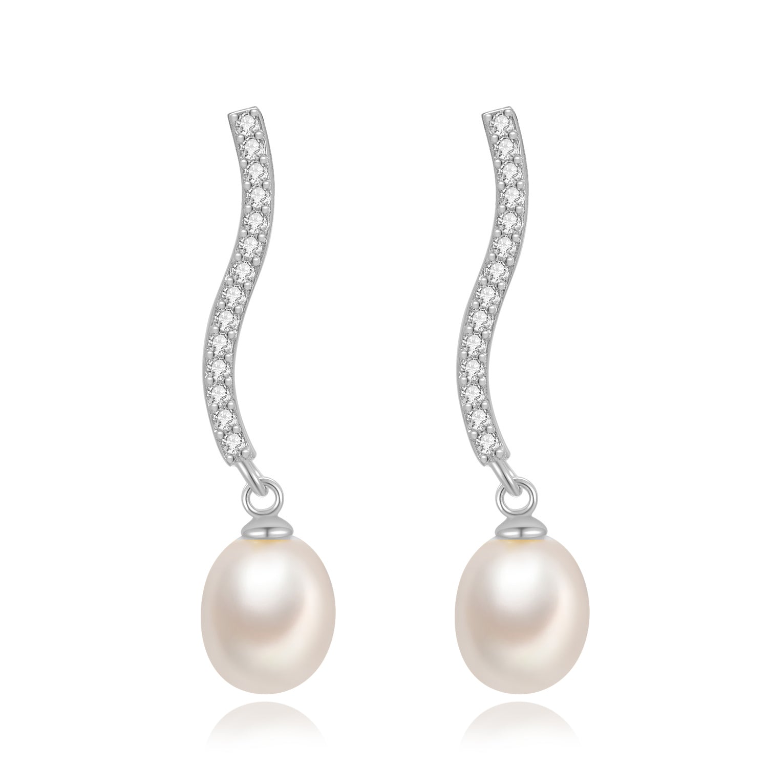 PENDIENTES PERLAS MELLIZAS PLATA