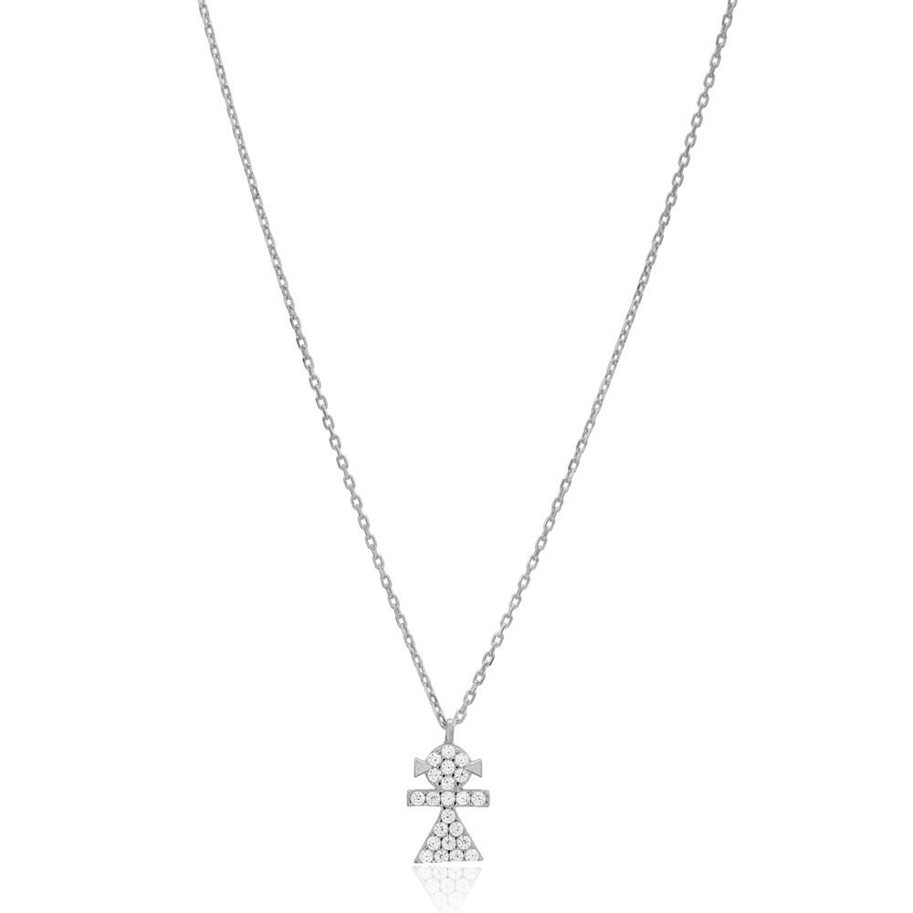 COLLAR MUÑECA PLATA