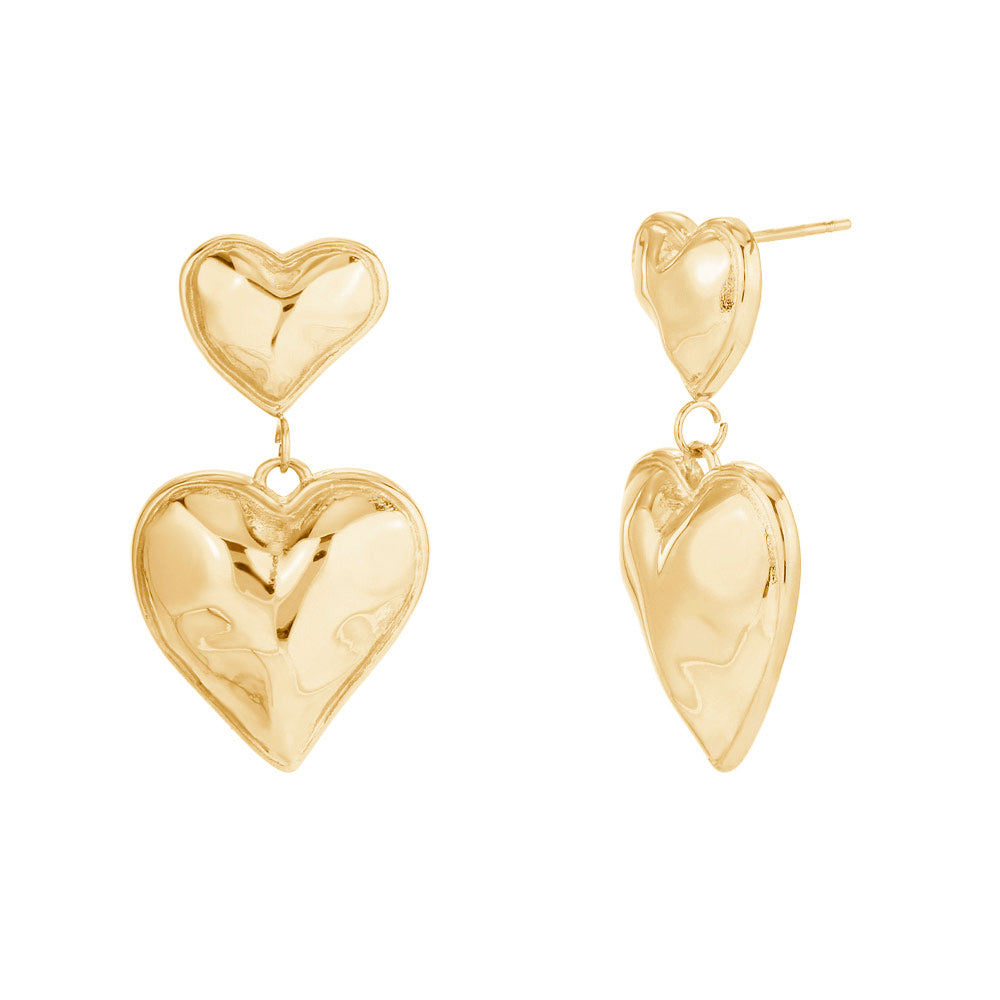 Pendientes Valentine Acero Oro