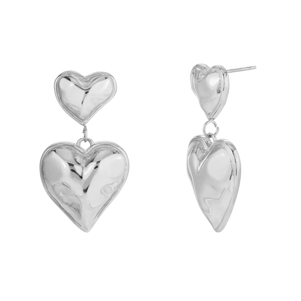 Pendientes Valentine Acero Plata