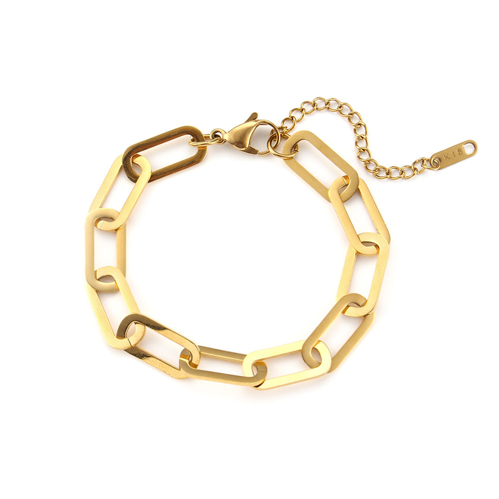 PULSERA BIG-PAPERCLIP ACERO