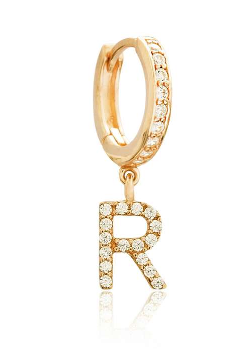 PENDIENTE LETRA ORO