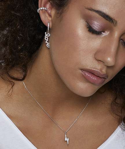 Silver Bling Ear Cuff