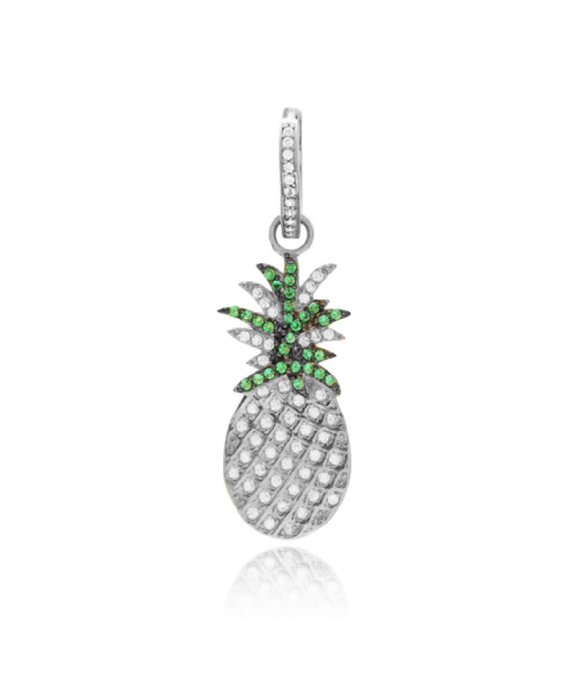 PENDIENTE PIÑA PLATA