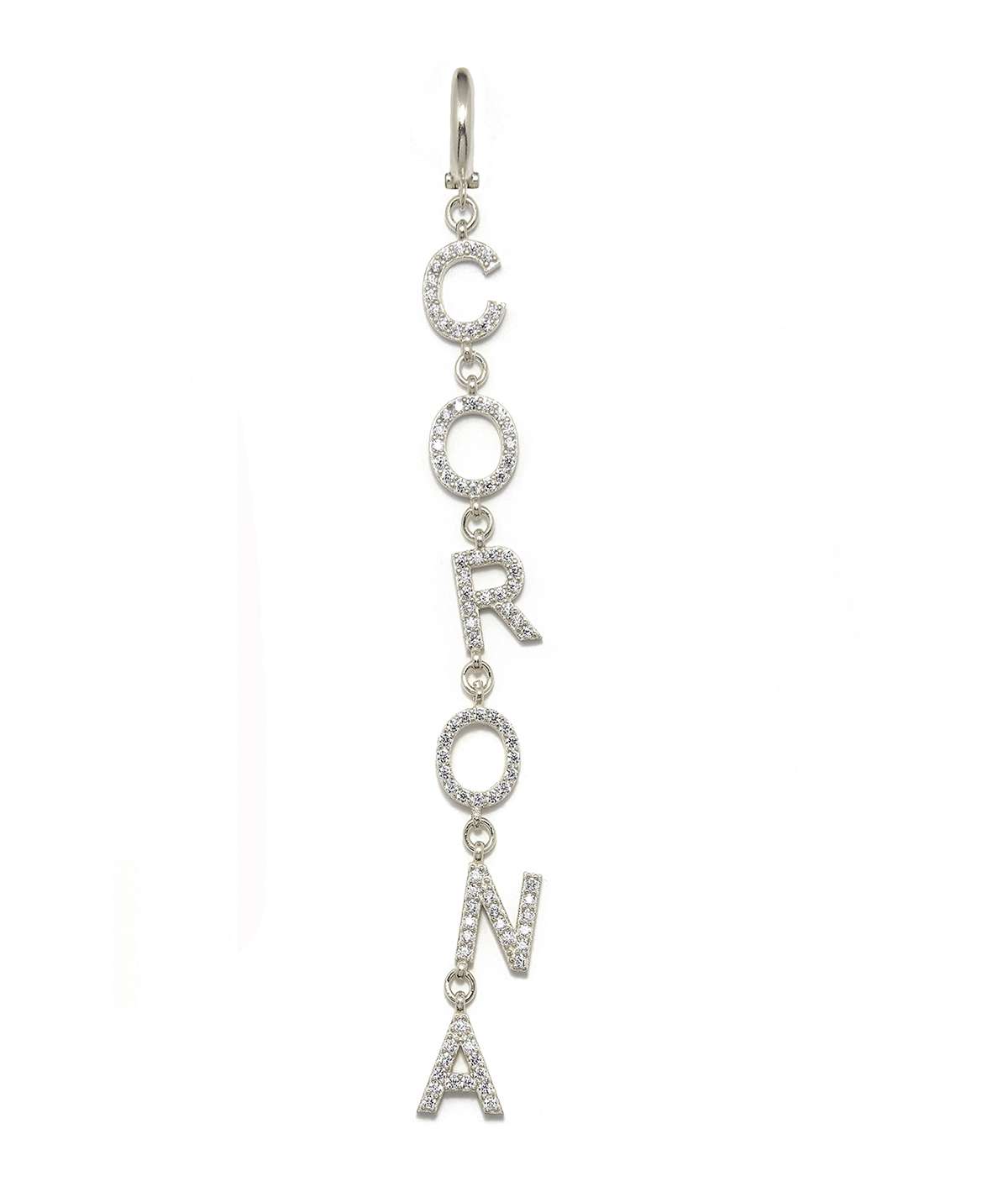 PENDIENTE CORONA PLATA