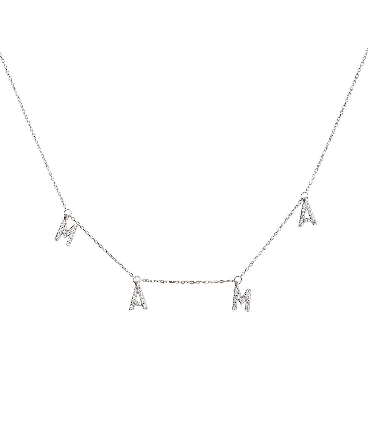 COLGANTE MAMA LETTERS PLATA