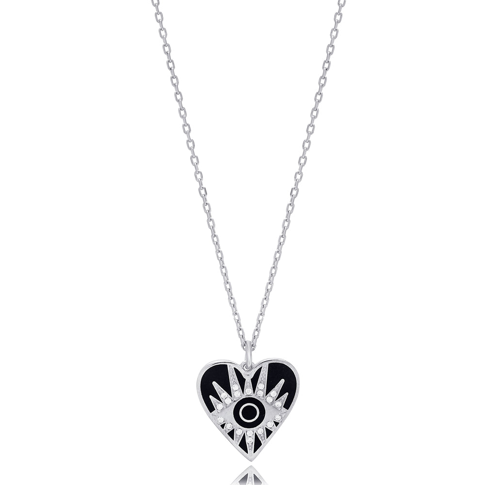 COLLAR EYE HEART PLATA