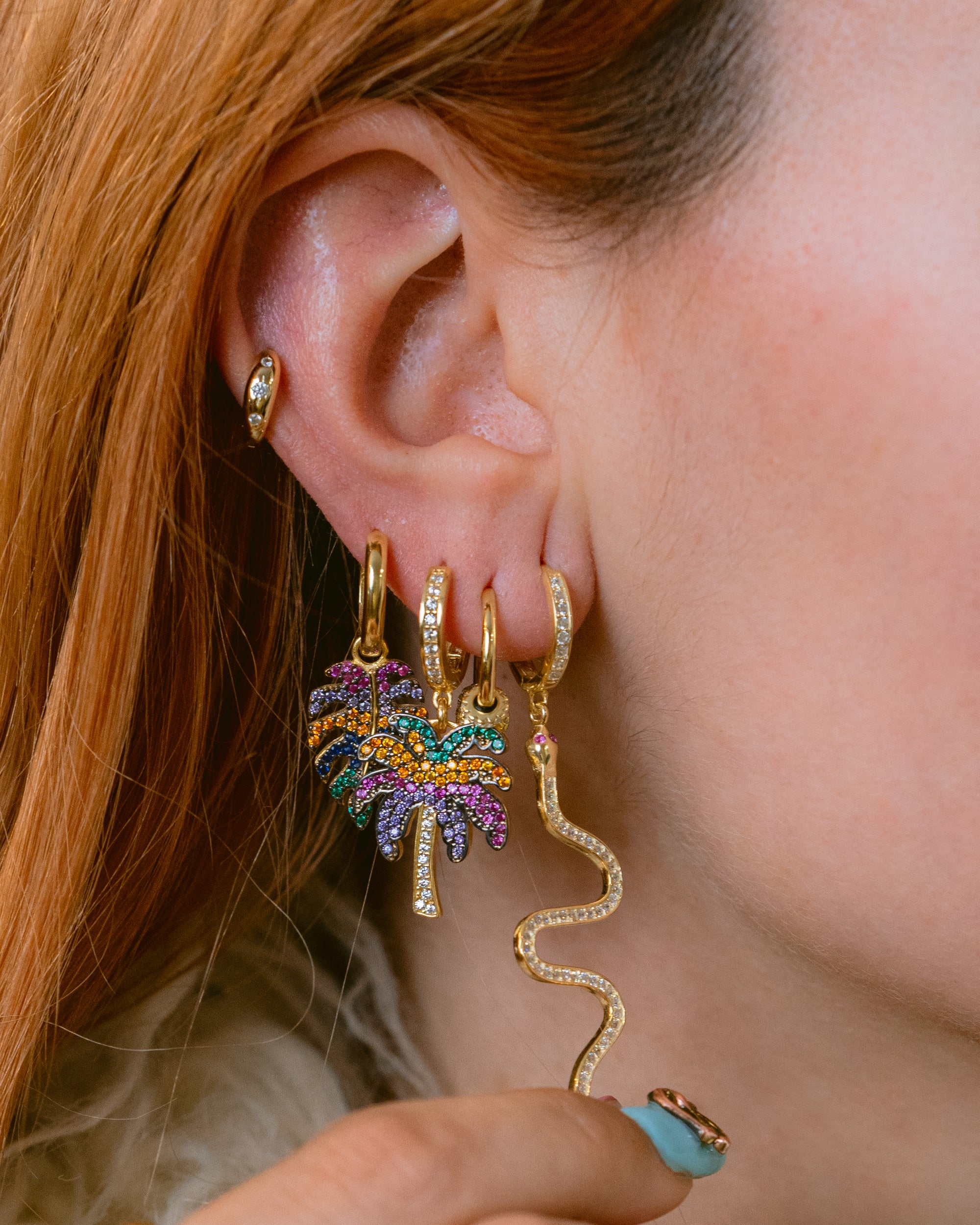 PENDIENTE GLAM PLATA