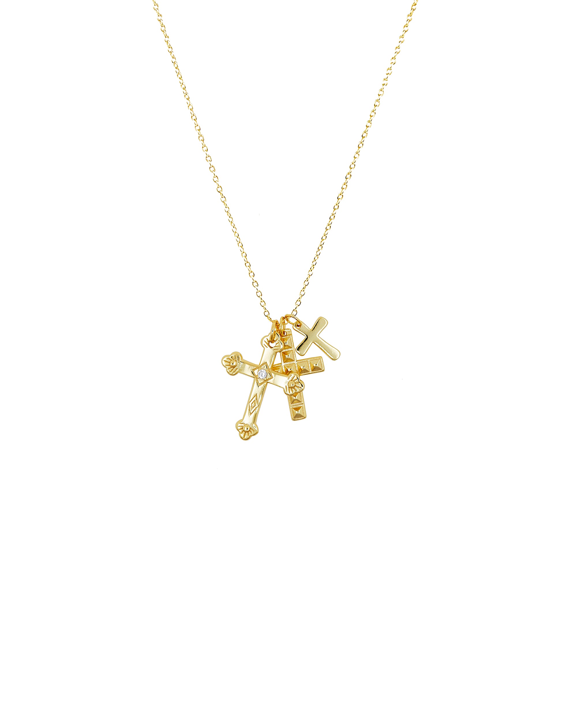 COLGANTE CRUCES ORO