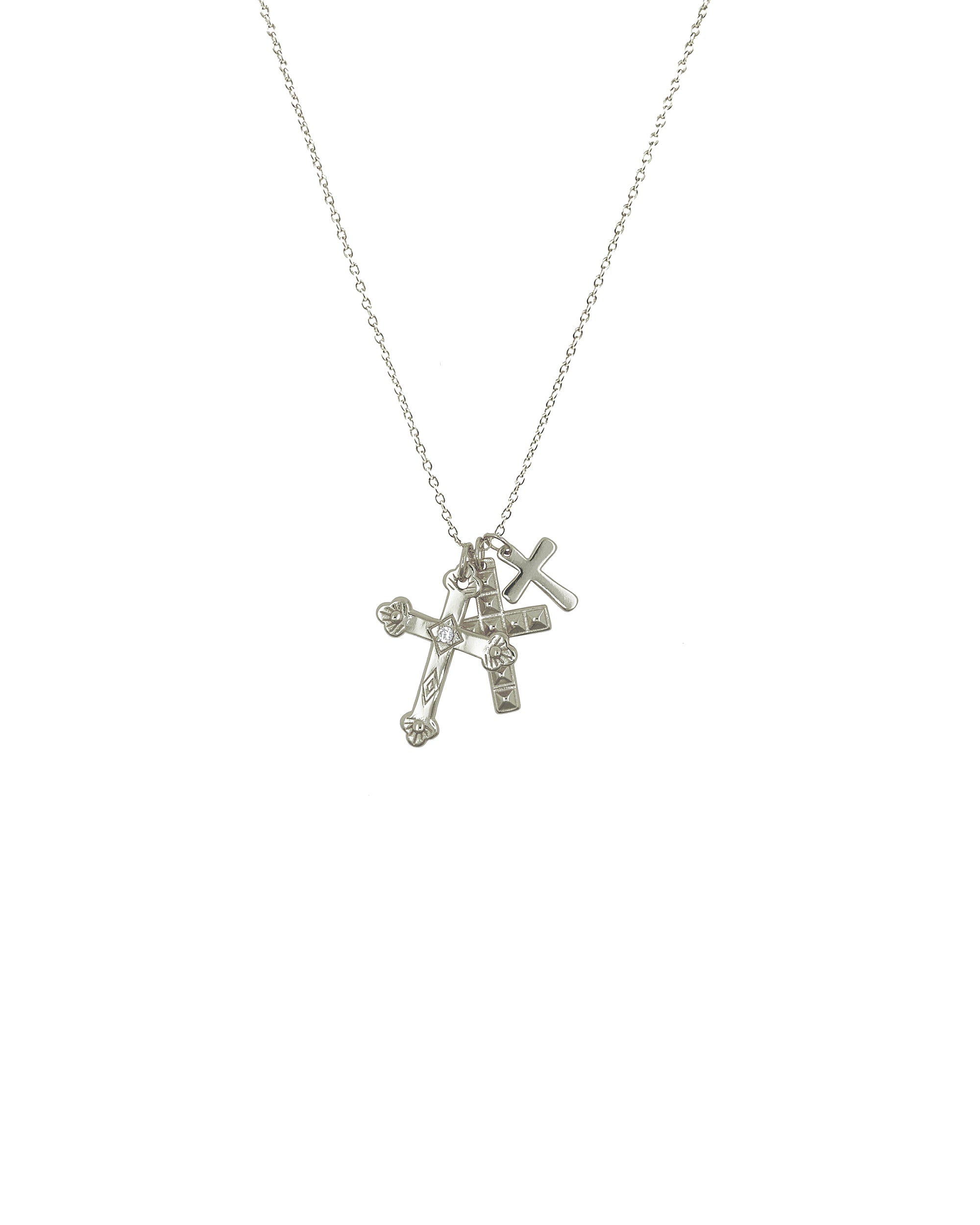 COLGANTE CRUCES PLATA