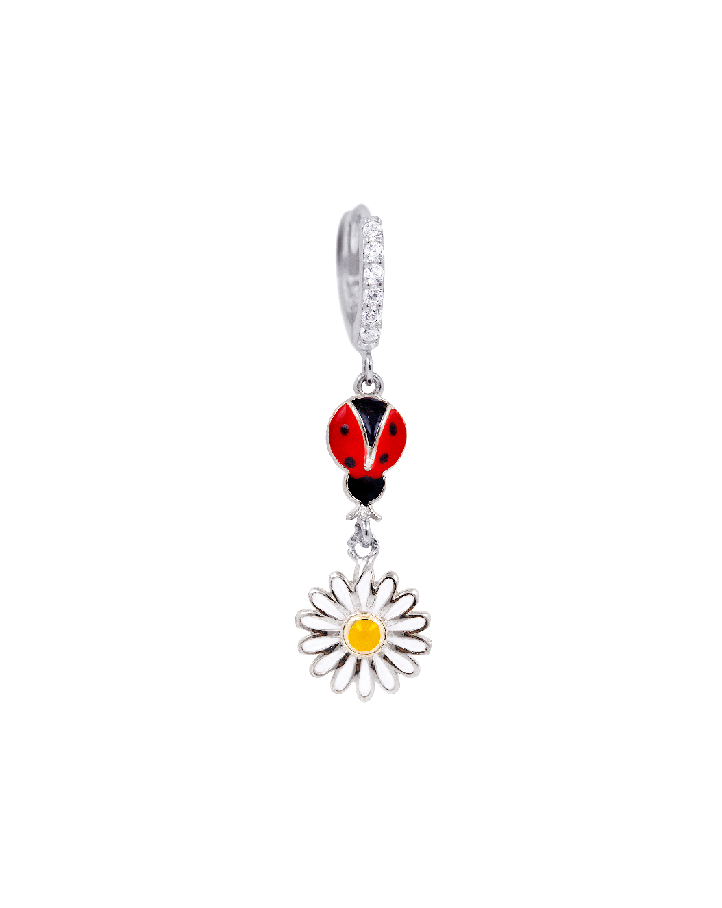 PENDIENTE LADY FLOWER PLATA