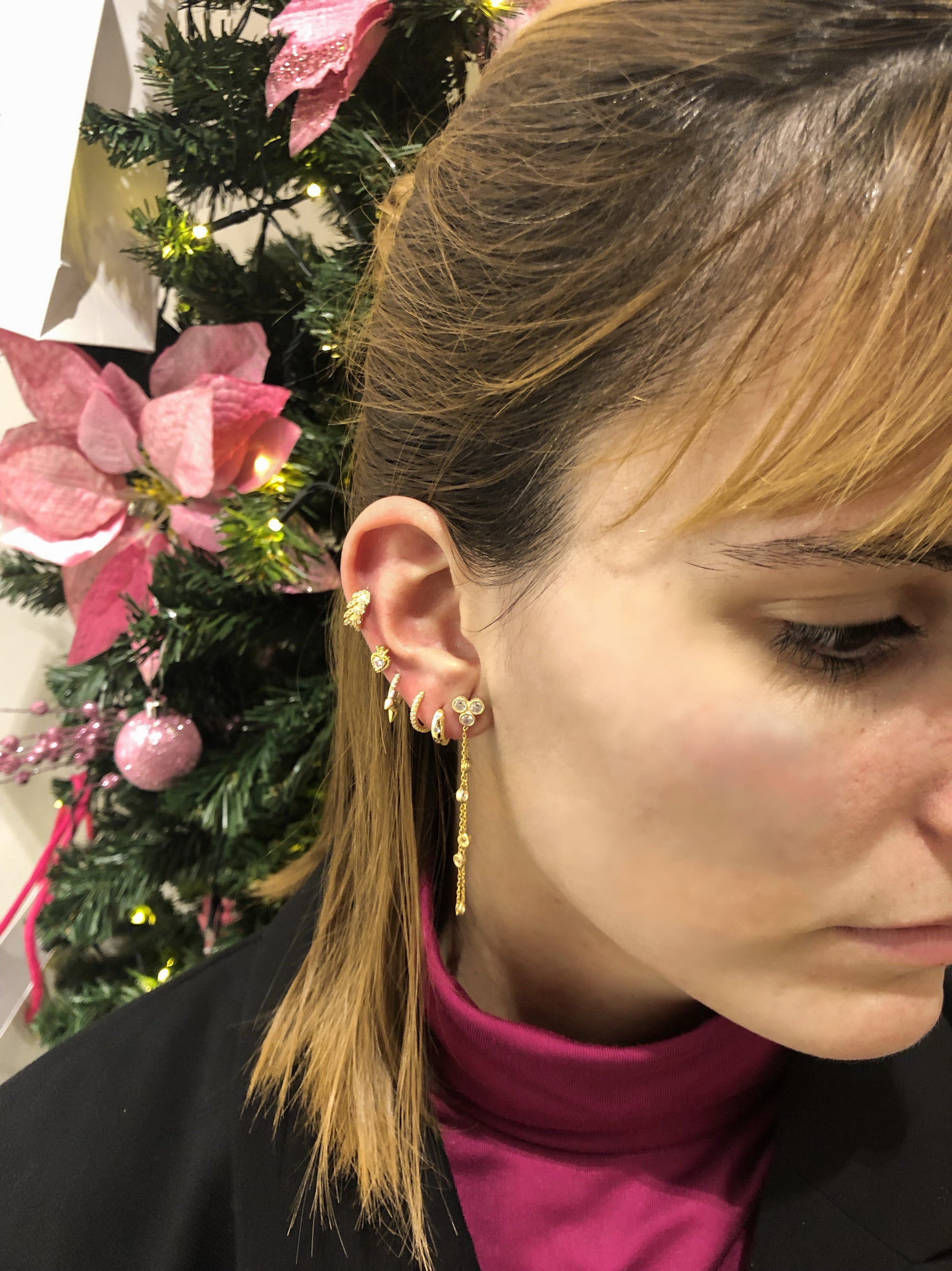 PENDIENTE GLAM PLATA