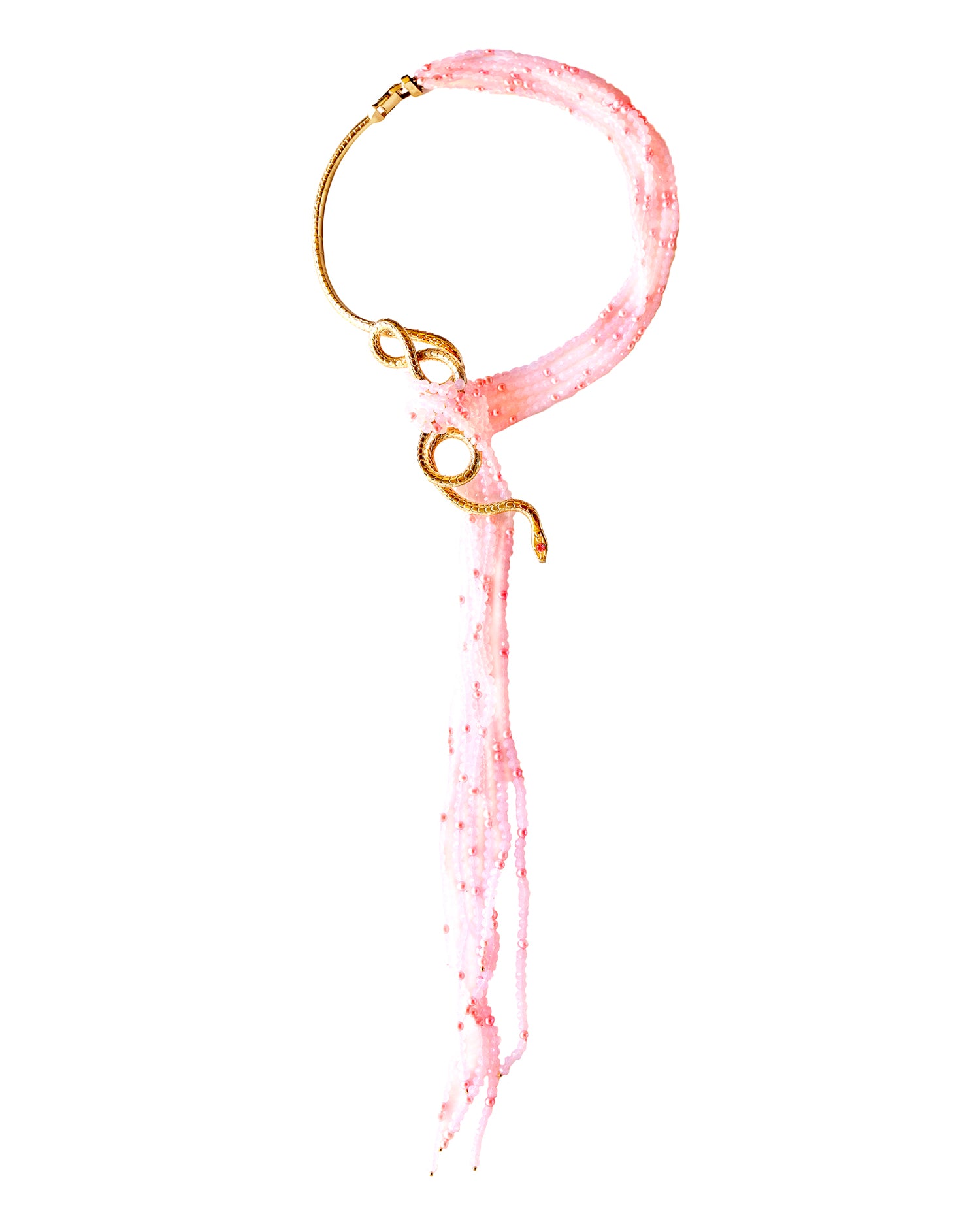 COLLAR PINK SNAKE DANIEL ESPINOSA X BAROKAH JEWELS mi