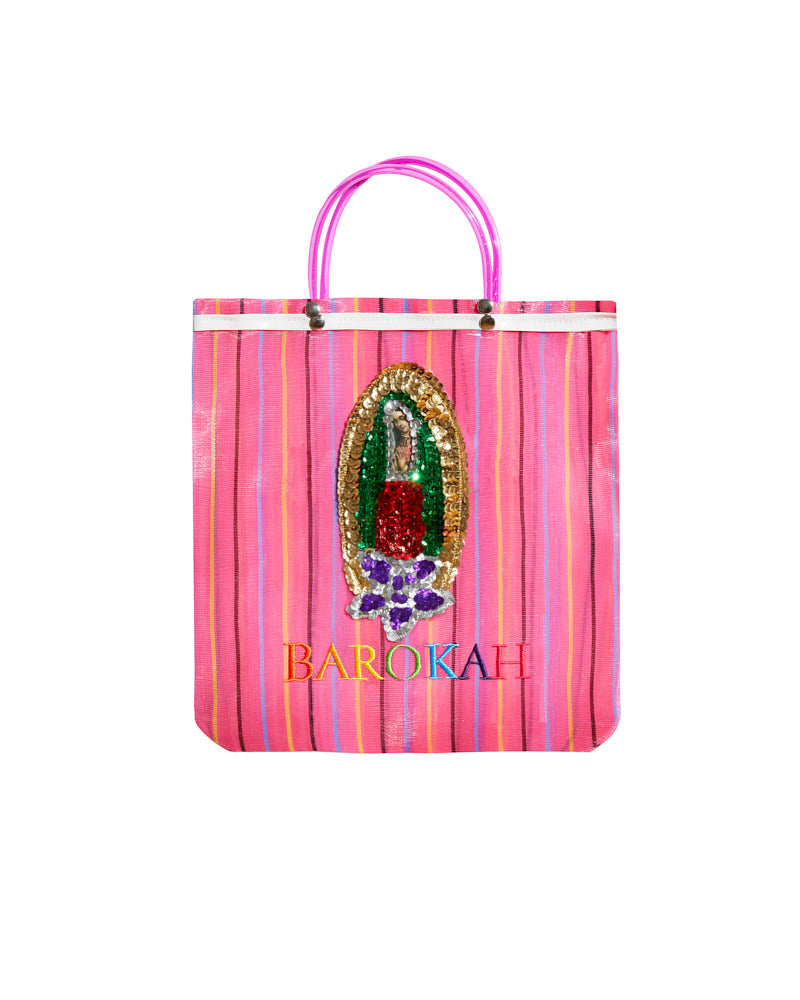 BOLSO BORDADO ROSA BAROKAH