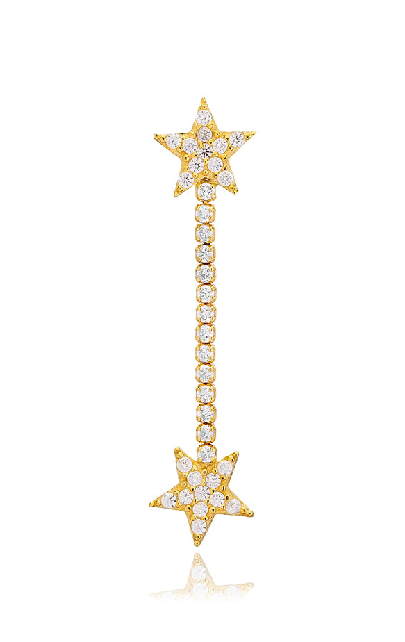 PENDIENTE DOUBLE STAR ORO
