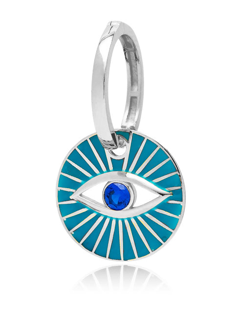 PENDIENTE HIGH VIBE AZUL PLATA
