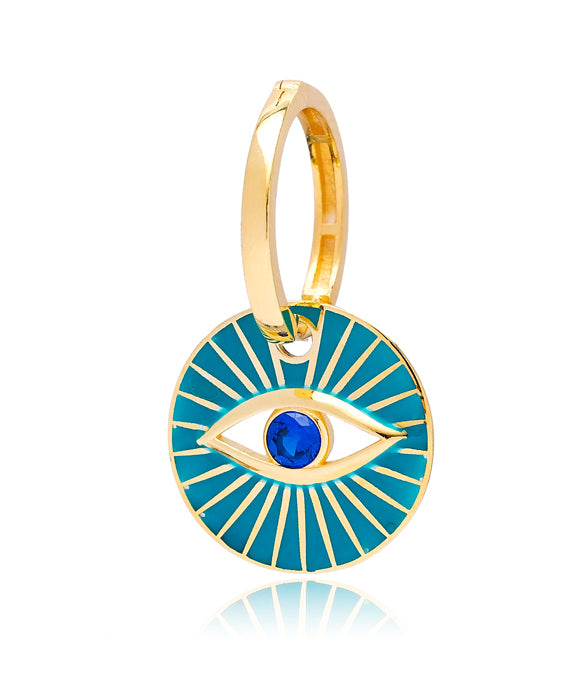 PENDIENTE HIGH VIBE AZUL ORO