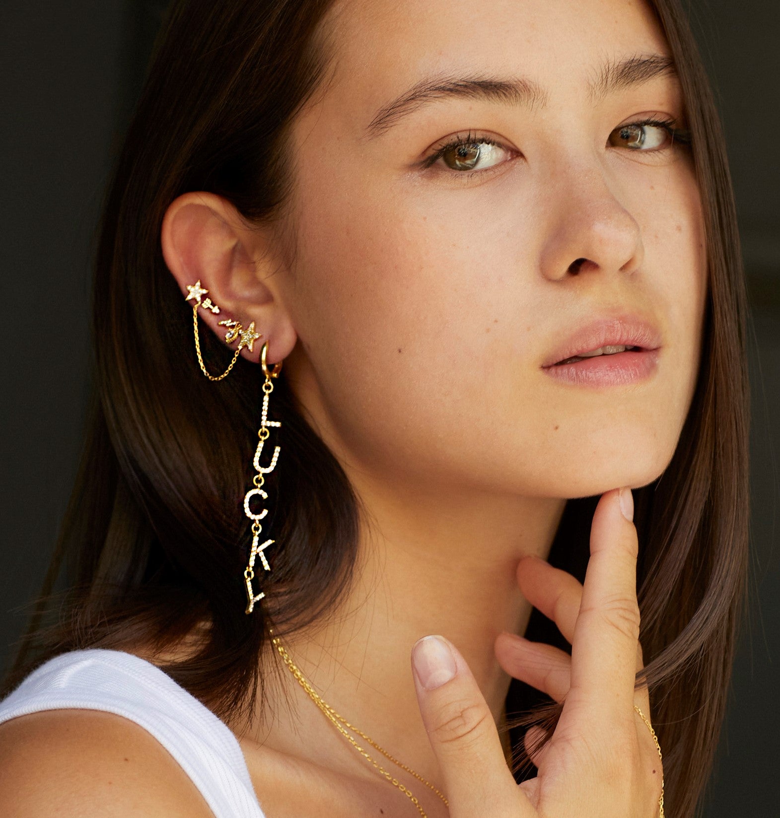 PIERCING FLECHA ORO