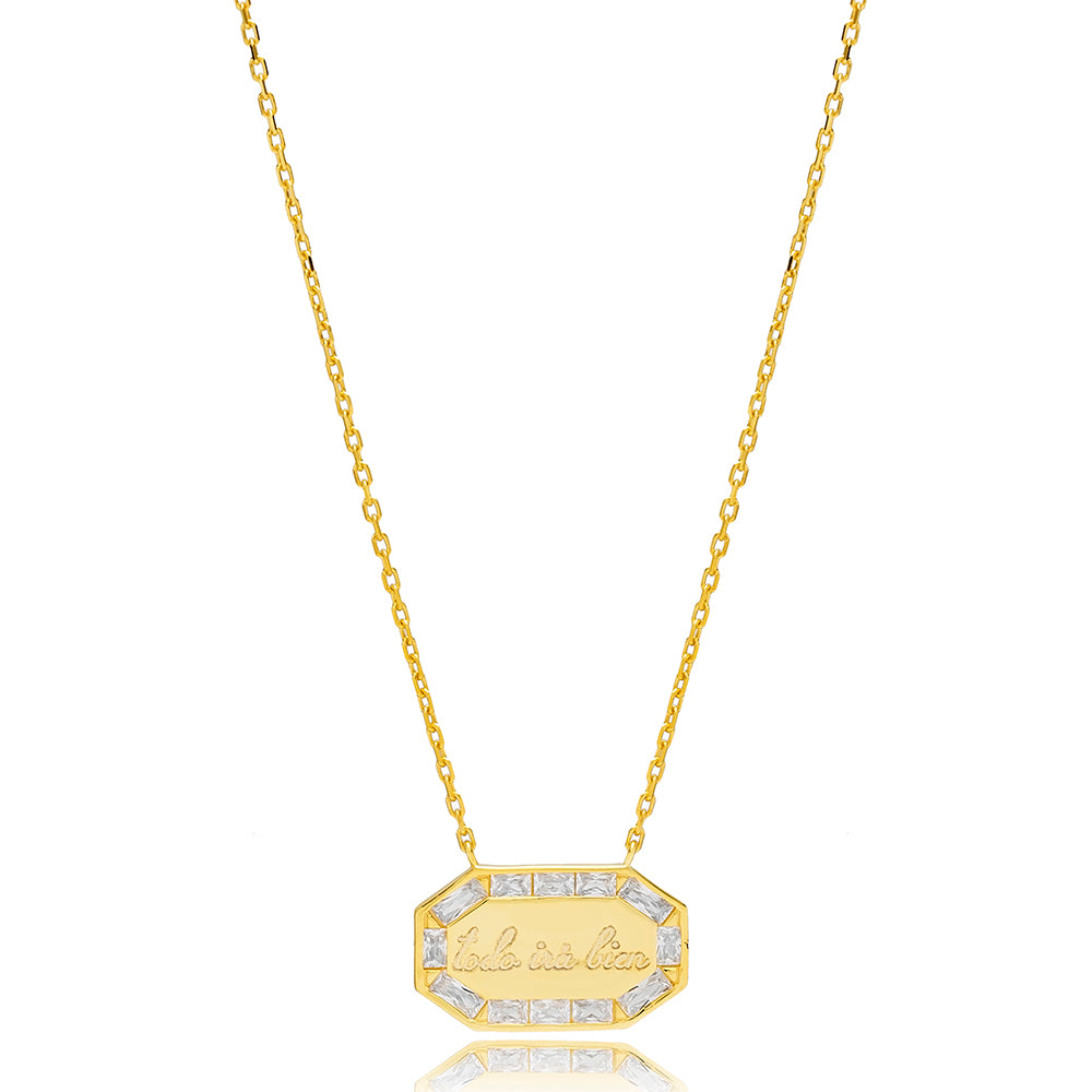 COLGANTE PLACA X BEI_URI ORO