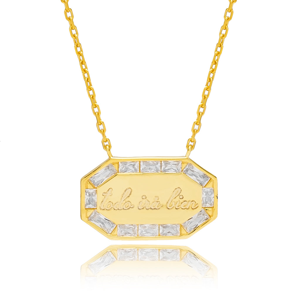 COLGANTE PLACA X BEI_URI ORO