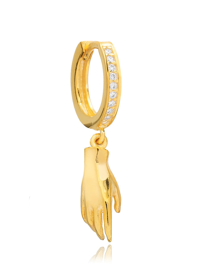 PENDIENTE HAND ORO