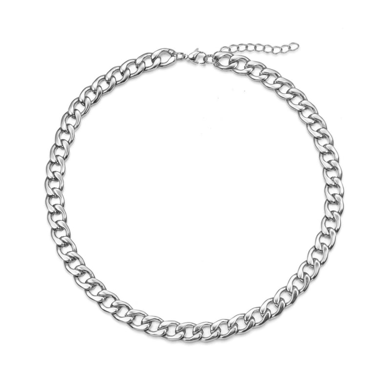 COLLAR BROOKS ACERO PLATA