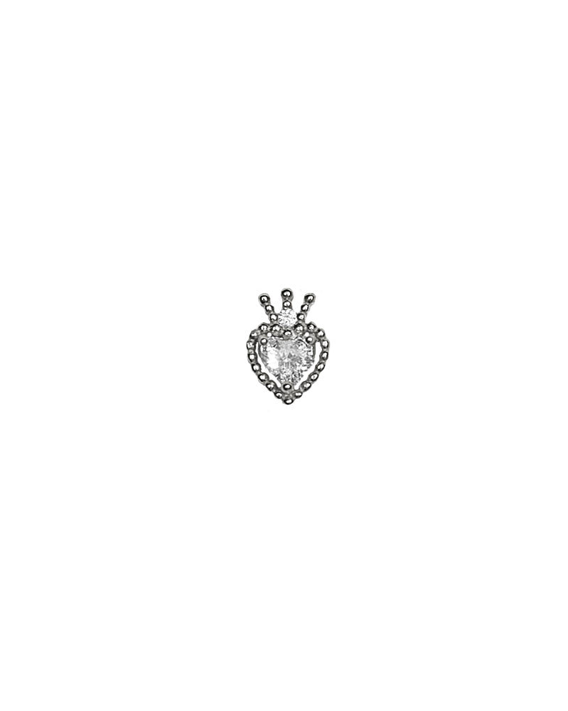 PIERCING CORAZON PLATA
